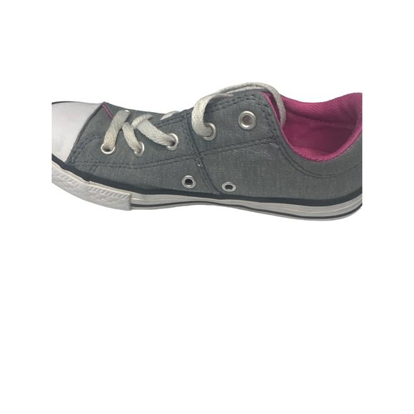 Converse Size 2.5‎ Gray with Pink Interior Chuck Taylor - Picture 3 of 10